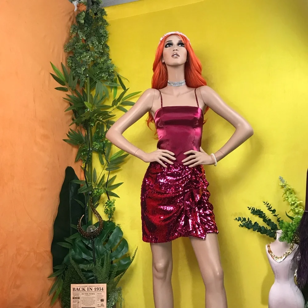 PINKO sequin Mini Ruffle SKIRT - Picture 6 of 14